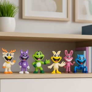 Giggle Bigle™ 8 PCS Cute Critters Figures – 32 PCS Party Favors & Cake Toppers