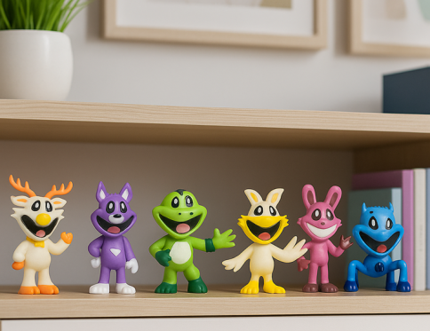 Giggle Bigle™ 8 PCS Cute Critters Figures – 32 PCS Party Favors & Cake Toppers