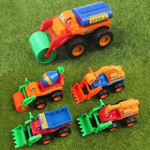 Group of 5 kids truck toys