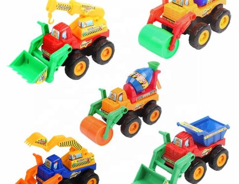 ✨ New Brand Giggle Bigle – Coming Soon: Cute Cartoon Engineering Vehicle Set for Kids | Mixer & Excavator Inertia Vehicles