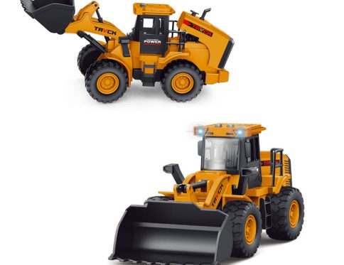 ✨New Brand Giggle Bigle – Coming Soon: Mighty Dump Truck & Bulldozer – Friction Construction Vehicles with Lights & Sounds, Fun Car Collection for Boys